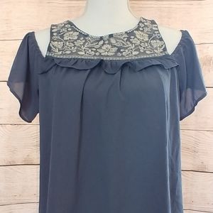 Love On A Hanger Cold Shoulder Top